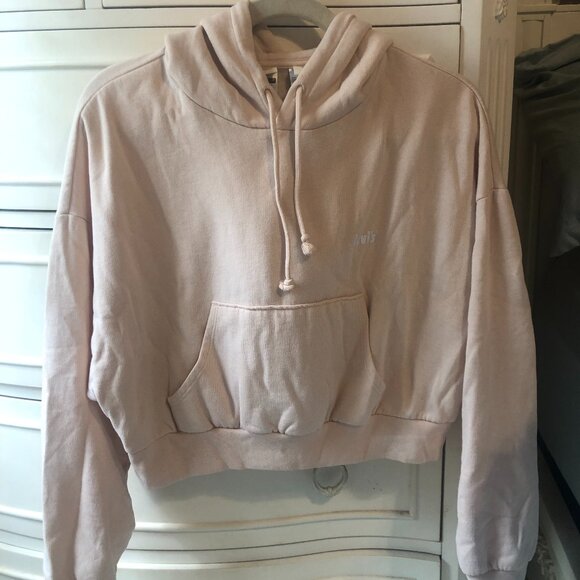 Large Levi's Pink Juniors Logo Hoodie - Picture 1 of 5
